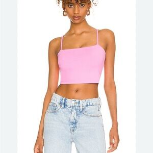 Susana Monaco Light Pink Women's Crop Top